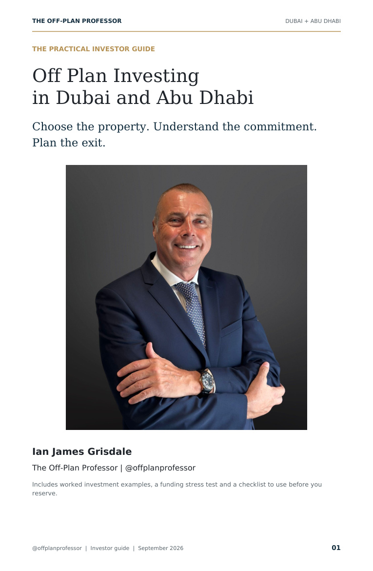 The Off-Plan Professor Investor Guide cover